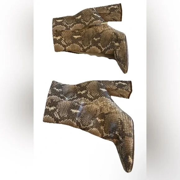 Sam Edelman Snake Print Ankle Boots - Picture 2 of 9